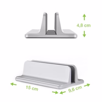 Techly Vertical Aluminum Notebook Stand