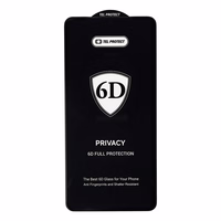 Tel Protect Full Glue 6D privātuma Rūdīts stikls priekš SAMSUNG GALAXY S26 ULTRA melns (ar pirkstu nospiedumu atbloķēšanu)