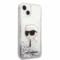 Karl Lagerfeld KLHCP14MLNKHCH iPhone 14 Plus 6.7" sudraba/sudraba cietais apvalks Spīdumi Karl Galva