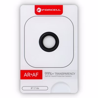 Forcell Premium Kameras lēcas grūdētā stikla aizsargs - domāts iPhone 17 Air melns