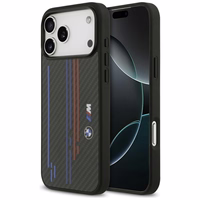 Viedtālruņa apvalks BMW M Kevlar Lines & Logo MagSafe Case for iPhone 17 Pro Max - melns
