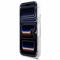 Karl Lagerfeld Liquid Glitter Karl Script Logo MagSafe Maciņš for iPhone 17 Pro Max - Clear