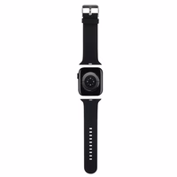 Karl Lagerfeld 3D Rubber Choupette Heads Siksniņa for Apple Watch 38/40/41mm - Melns