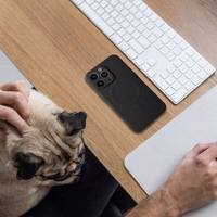 SILIKONA MAGNĒTISKAIS APVALKS saderīgs ar MagSafe priekš SAMSUNG A16 5G / A16 4G melns