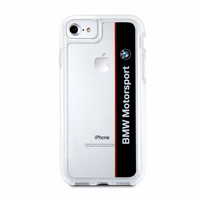 BMW Motorcase viedtālruņa apvalks iPhone 7 / 8 / SE 2020 / SE 2022 - caurspīdīgs melns