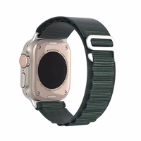 DUX DUCIS siksniņa GS neilona Apple Watch 42 / 44 / 45 / 49 mm olīvu