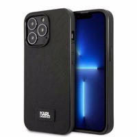 Karl Lagerfeld KLHCP13XSFMP2K Viedtālruņa apvalks iPhone 13 Pro Max 6.7" - melns (m) Saffiano Plaque