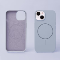 Silikona Thin Mag maciņš for iPhone 16 Pro 6,3" gaiši zils