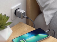 Phone lādētājs Satechi GaN USB C 30W ST-UC30WCM-EU pelēks and melns