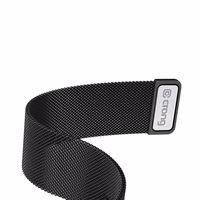 Crong Milano Steel - Stainless Steel siksniņa Apple Watch 38/40/41/42 mm (melns)