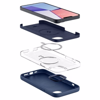 Spigen Silicone Fit Mag futrālis ar MagSafe priekš iPhone 14 Plus - Zils