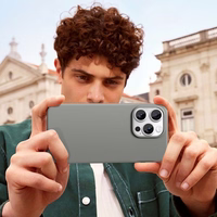 Tech-Protect Silikona Magnētiskais iPhone 16 Pro Viedtālruņa apvalks - Pelēks