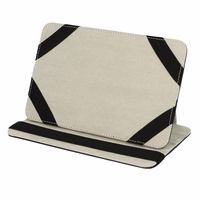 Universālais grāmatas tipa NEO planšetdatora apvalks 7" DIZAINS 1 TUMŠI ZILS