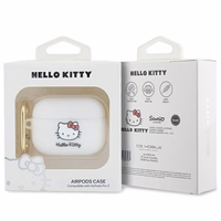 Hello Kitty silikona 3D Kitty galvas apvalks AirPods Pro 2 (2022/2023) - balts