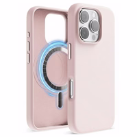 Maciņš "TM MagSafe Silicone" iPhone 14 Pro Max / Krīta rozā /