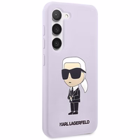 Karl Lagerfeld KLHCS23MSNIKBCU S23+ S916 cietais apvalks violets/violets Silikona Ikonik