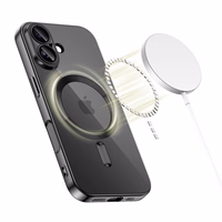 Tech-Protect MagFlex Magnētiskais apvalks viedtālrunim iPhone 17 - caurspīdīgs melns