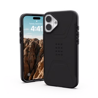 UAG Civilian MagSafe viedtālruņa apvalks iPhone 16 Plus - melns