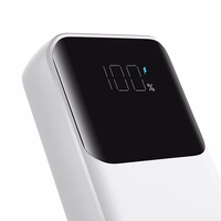 Mini portatīvais lādētājs Joyroom JR-PBC06 30W 10000mAh ar iebūvētiem kabeļiem (balts)