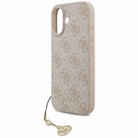 Guess 4G Charms Collection Magnētiskais viedtālruņa apvalks iPhone 17 - rozā