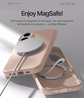 Korpuss Mercury Pure Magsafe Silicon Case Apple iPhone 17 rozā smilšu krāsā