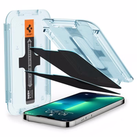Spigen Glas.tR EZ Fit Privacy rūdītais stikls iPhone 13 / 13 Pro / 14 / 16e - 2 gab.