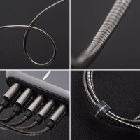 Kabelis (m) Metālisks C237 kabelis Type C uz Type C PD QC4.0 3A 60W 2 m sudrabains