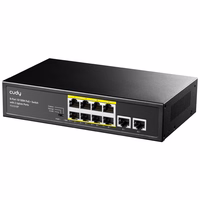 Cudy FS1010P network switch Fast Ethernet (10/100) Power over Ethernet (PoE) melns
