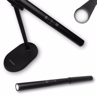 Svensson Desk lampa/flashlight 2in1 AMSTERDAM magnetic-detatchable 8W melns