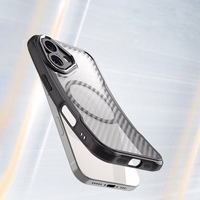 Leading Series magnētiskais silikona viedtālruņa apvalks iPhone 16 - melns