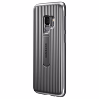 Samsung aizsargājošs Standing Cover - maciņš Samsung Galaxy S9 with kickstand (sudrabs)