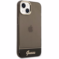 Guess GUHCP14MHGCOK iPhone 14 Plus 6.7 "melns/melns cietais apvalks Translucent