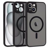 Viedtālruņa apvalks Magnētiskais Pilnīgi matētais Iphone 14 melns