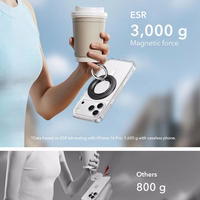 ESR Magnetic HaloLock MagSafe telefona turetajs - Melns