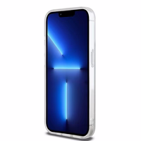 DKNY IML mono un svītrainais magnētiskais viedtālruņa apvalks iPhone 15 Pro – bēšs