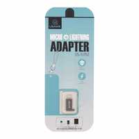 USAMS Adapter microUSB-lightningar siksniņu melns SJ152ML01 (US-SJ152)