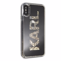 Karl Lagerfeld Karl Logo Glitter iPhone X/Xs viedtālruņa apvalks - melns