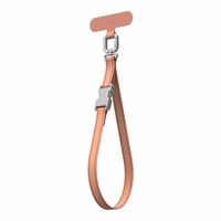 Moshi 2-in-1 Wrist & Body siksniņa with adapteris - Eco Leather Phone Lanyard (Misty Coral)