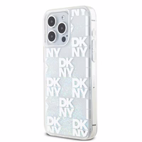 DKNY Šķidrs spīdumu daudzlogo viedtālruņa apvalks iPhone 15 Pro Max - balta
