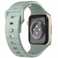 UNIQ siksniņa Stride Apple Watch Series 1/2/3/4/5/6/7/8/9/SE/SE2 38/40/41mm FKM gumijas piparmētru zaļš