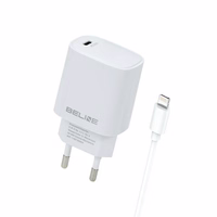 Beline Tīkla lādētājs 1x USB-C 20W + Lightning kabelis balta PD3.0 BLNCW20L