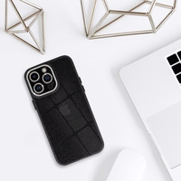 Kameras apvalks Iphone 13 Pro melns ar šķidro spīdumu
