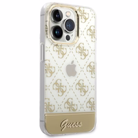 Guess GUHCP14LHG4MHG iPhone 14 Pro 6.1 "zeltains / zeltains cietais apvalks 4G Raksta Scenārijs