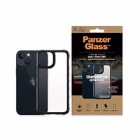 PanzerGlass ClearCase iPhone 13 Mini 5.4" melns Antibacterial Military grade SilverBullet 0318
