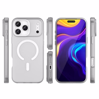 Magnētiskais abrazīvais viedtālruņa apvalks iPhone 17 Pro, saderīgs ar MagSafe - matēts balts