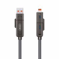 XO kabeli NB275 4w1 USB-C - Lightning + USB - USB-C 60W 1,0m šari