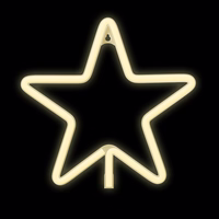 Neon LED Ziemassvētku zvaigzne silti balta FLNE22 Forever Light