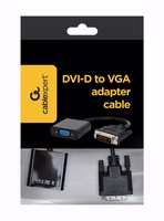 Gembird A-DVID-VGAF-01 video cable adapter 0.2 m DVI-D VGA (D-Sub) melns