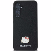 Hello Kitty Metāla logotipa Kitty Head apvalks Samsung Galaxy A55 - melns