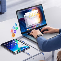 Orico CDX 60W 3A Power Delivery USB-C - USB-C kabelis 1m - zils